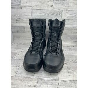 Interceptor Men's Black Leather Work Tactical Military Combat‎ Boots Size 9.5
